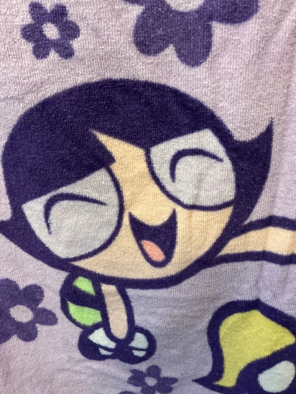 Vintage 2000 Y2K PowerPuff Girls Beach Towel Cartoon Network Girl Power!